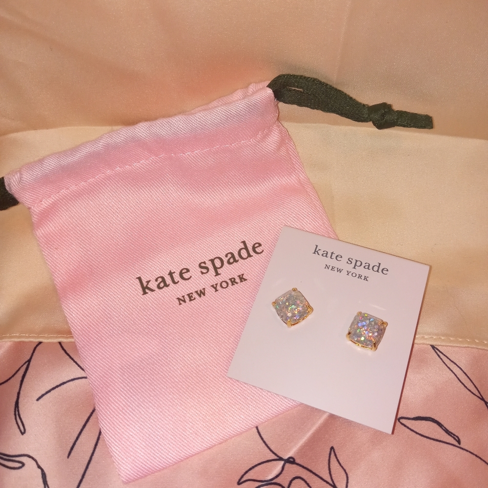 NWT Kate Spade Small Square Stud Earrings